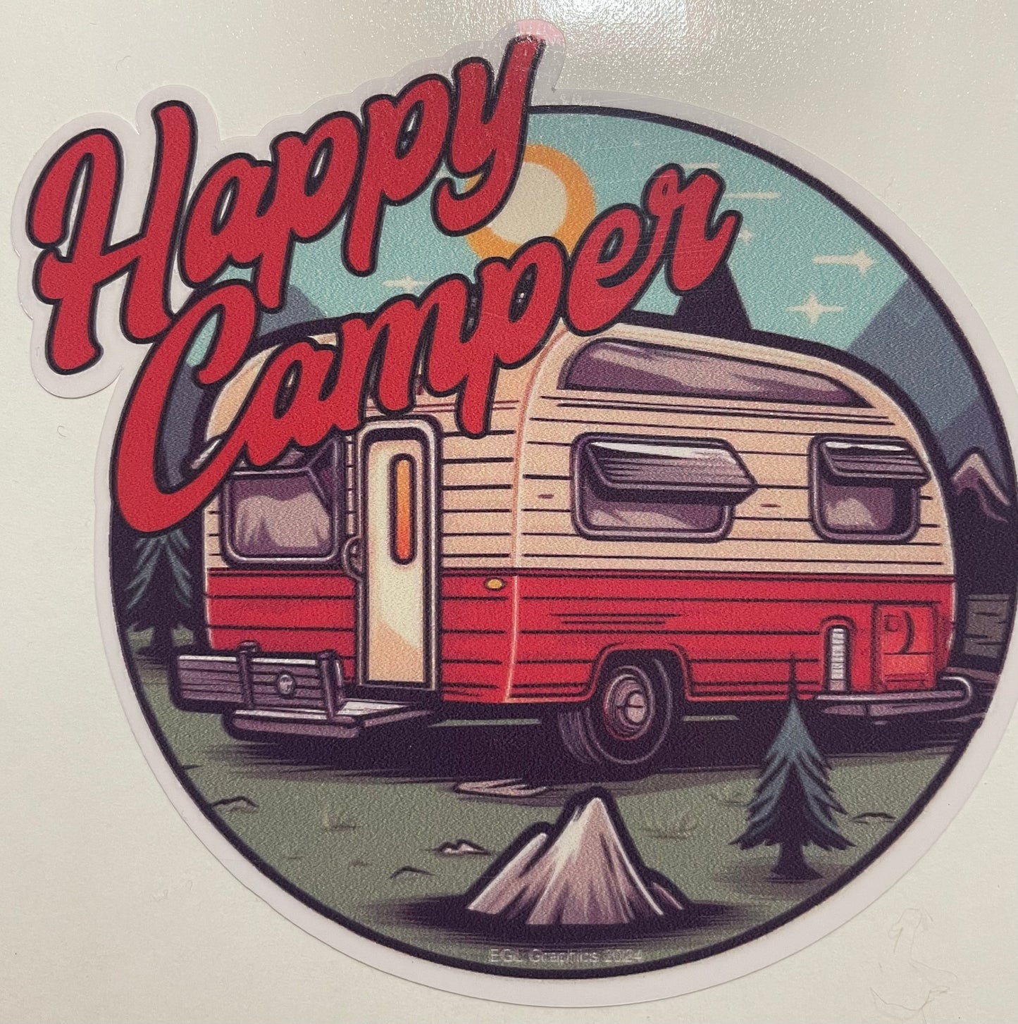 Happy Camper Decal / Sticker