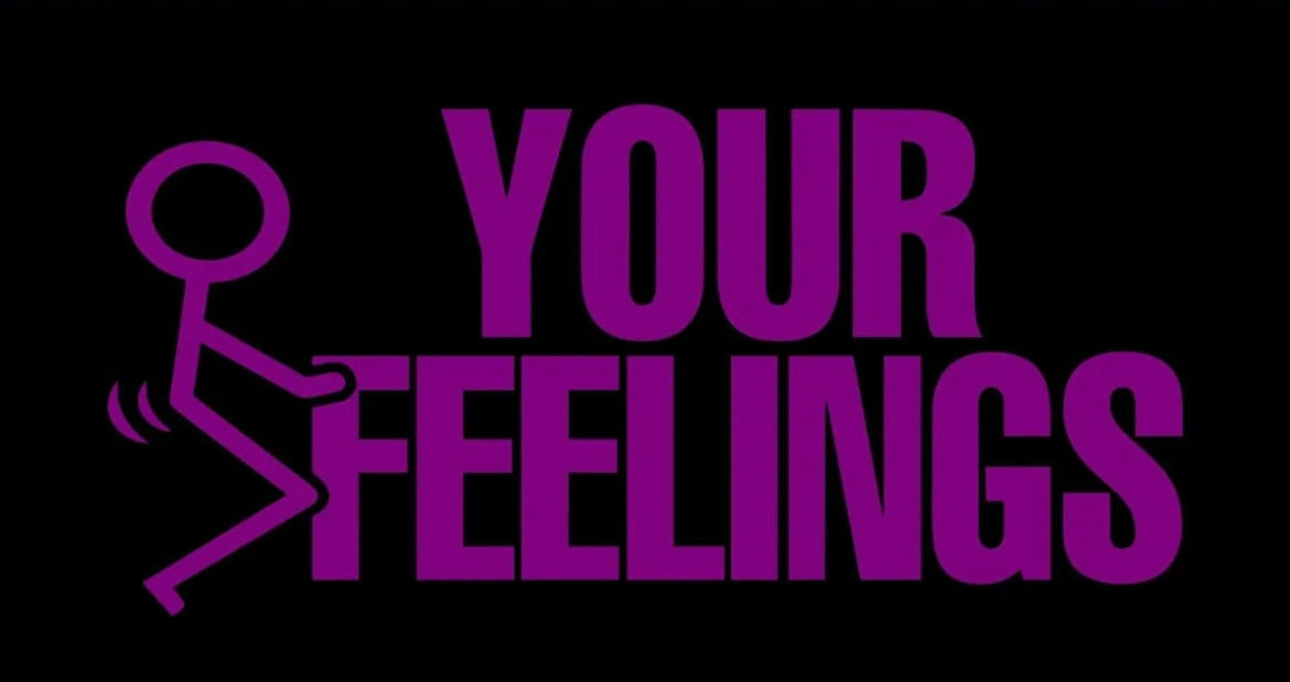 Funny-F your feelings sticker decal F@$%