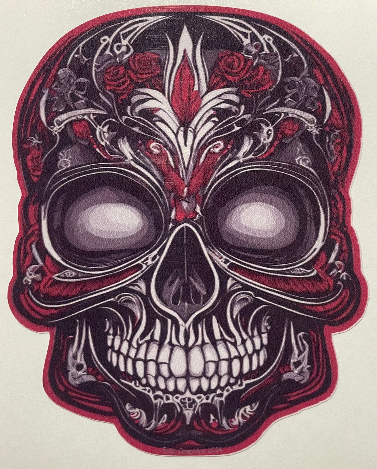 Rose Sugar Skull Decal / Sticker