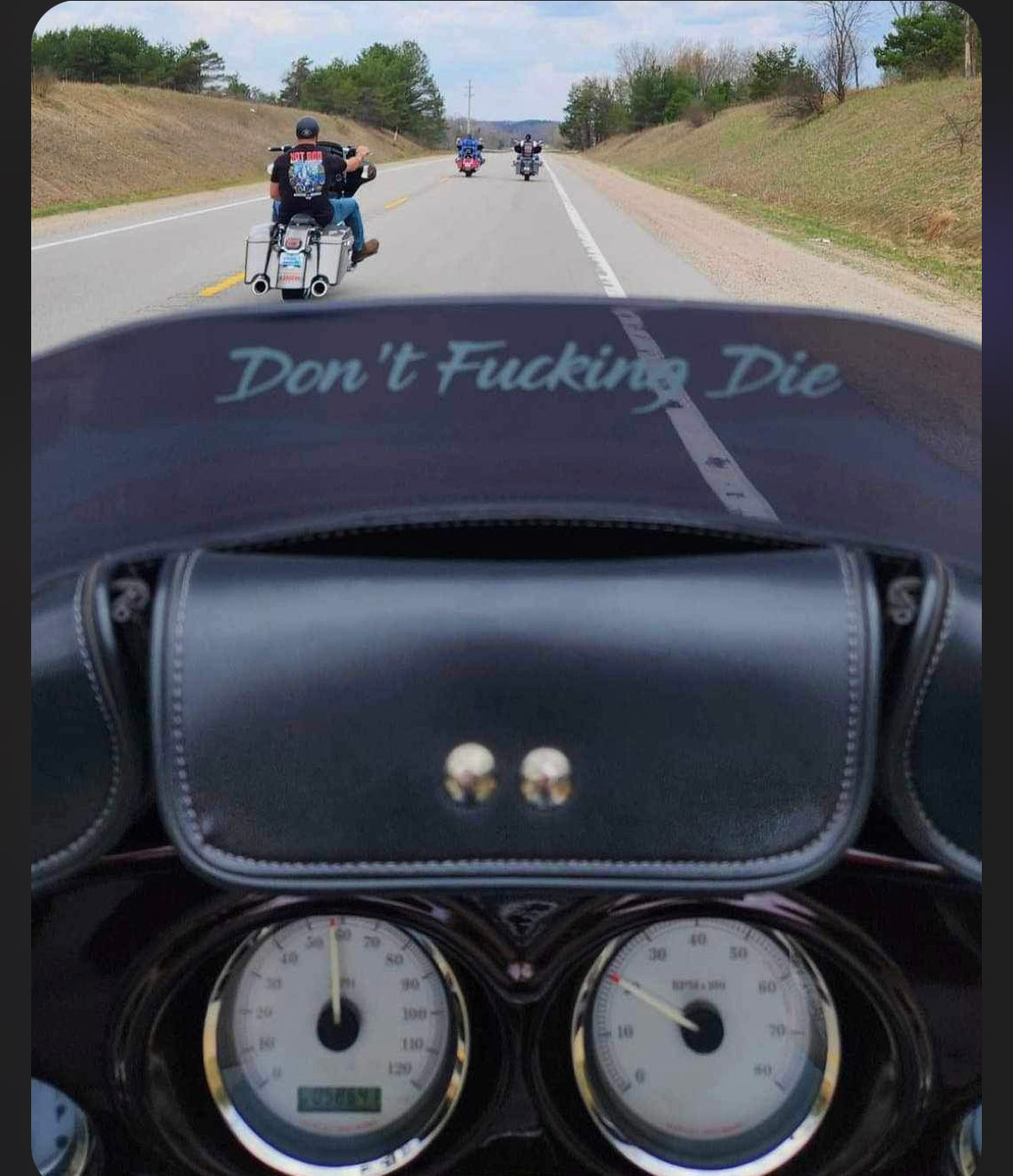 Dont F%cking Die Motorcycle Decal / Sticker (Pack Of 6)