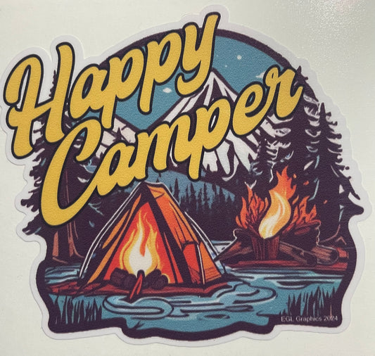 Happy Camper Decal / Sticker