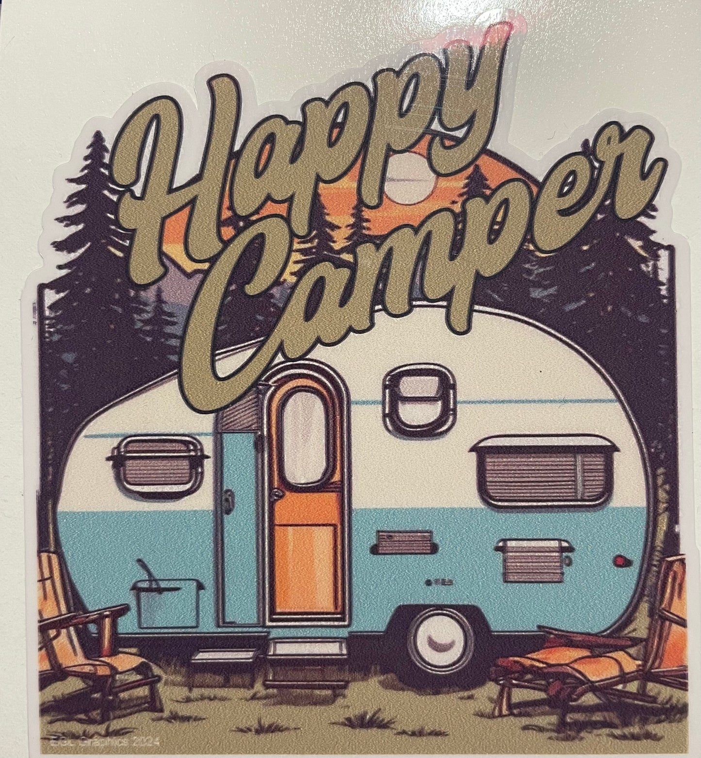 Happy Camper Decal / Sticker