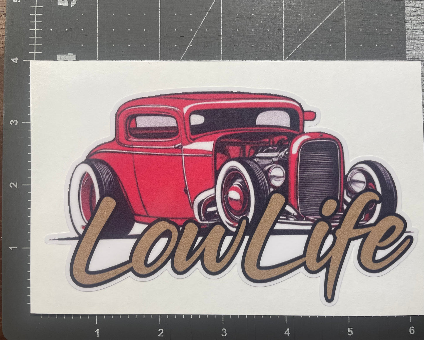 Lowlife Designs low life hotrod decal /sticker