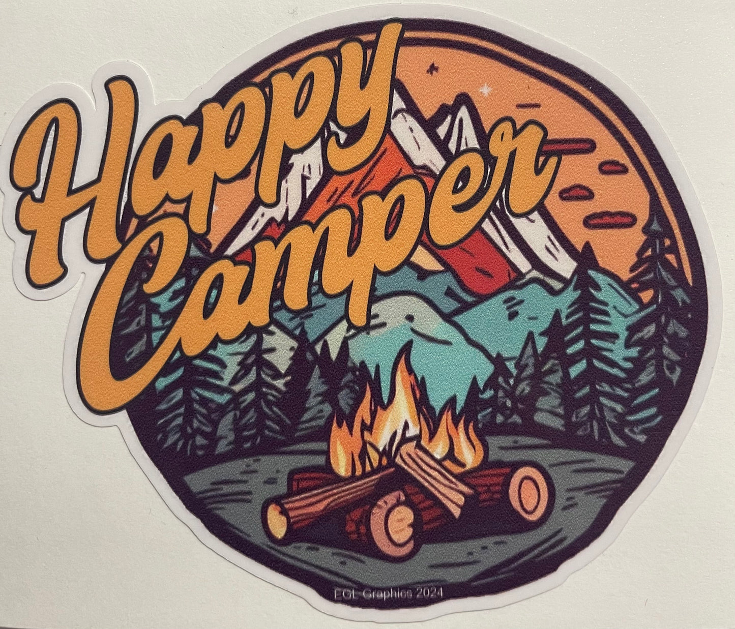 Happy Camper Decal / Sticker